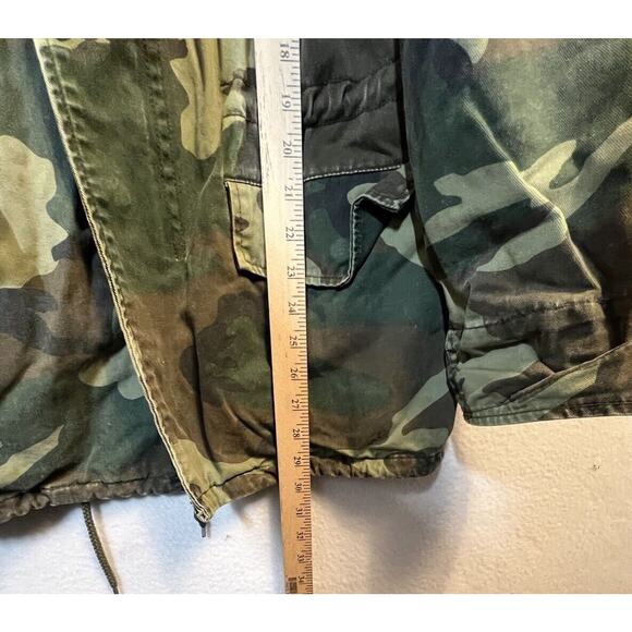 Kweenz Destroy Military Jacket Camouflage Green Size XS - Picture 10 of 11
